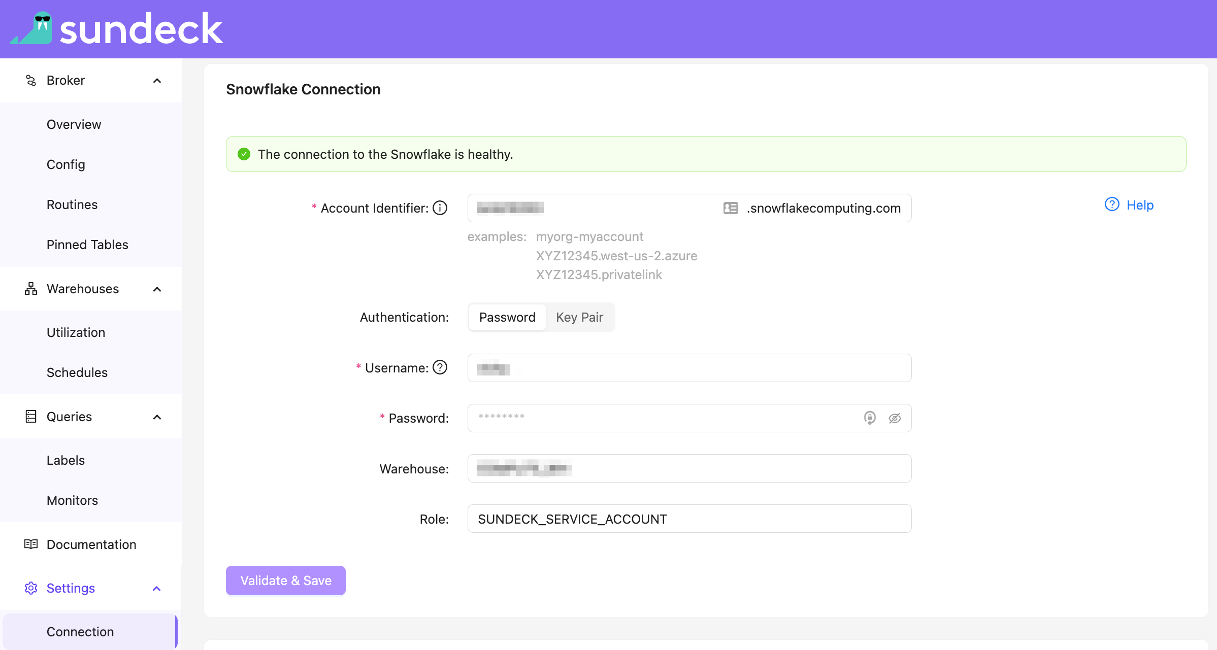 Configure Service Account Role